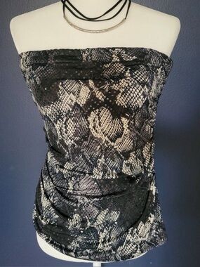 Vintage Y2K Express Sequin Tube Top Size L Large